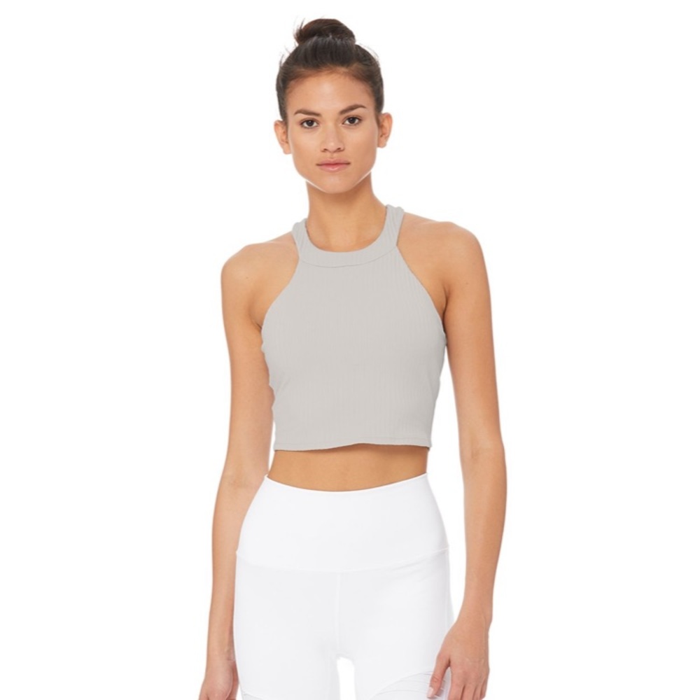 ALO Unite Bra Tank. Dove Grey size M